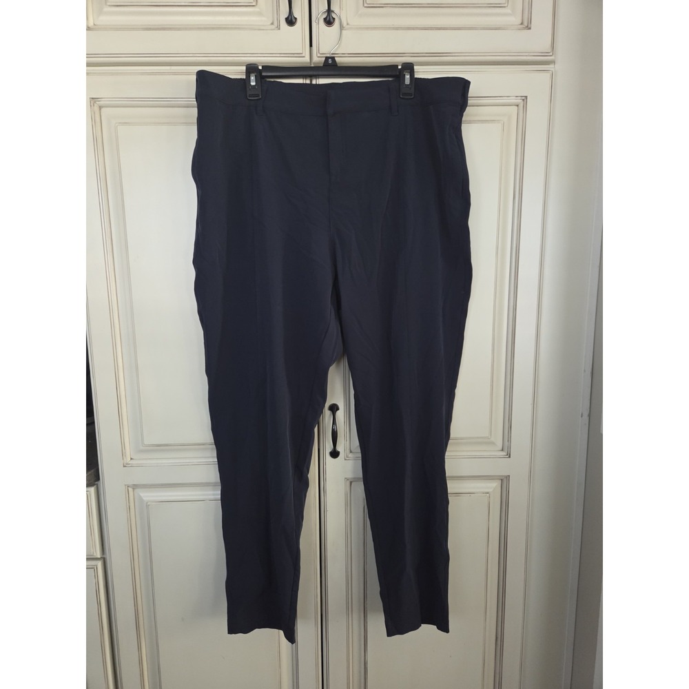 32 Heat‎ Cool Casual Work Pants Women's 16x28 Hero Navy Comfort Stretch Trail